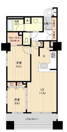 HF銀座レジデンスEASTの物件間取画像